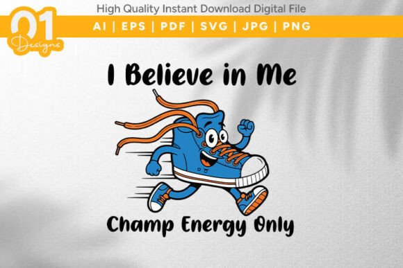 Champ Energy Kids Sports SVG: Graphics for T-Shirt Designs