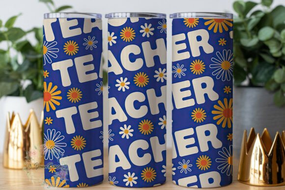 Daisy Teacher Appreciation 20oz Tumbler Graphics
