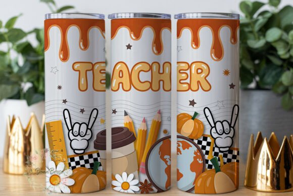 Fall Teacher Tumbler Wrap – A Graphic Design Asset Worth Considering