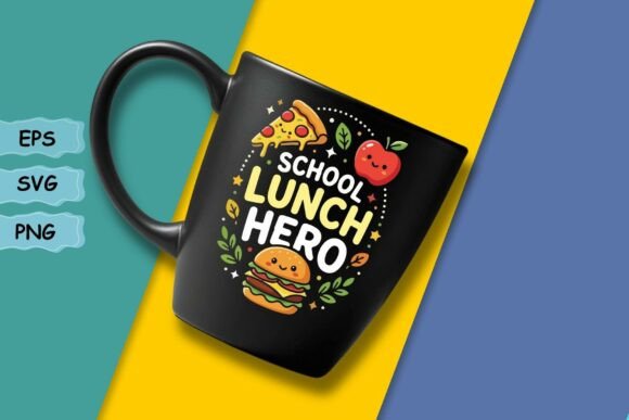 Funny School Lunch Hero Cafeteria Worker Graphics