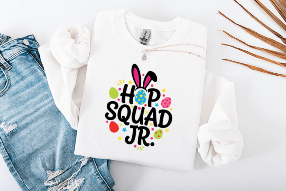 Hop Squad Jr Easter SVG Kids Bunny Ears