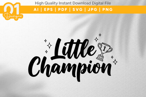 Little Champion Kids Sports SVG