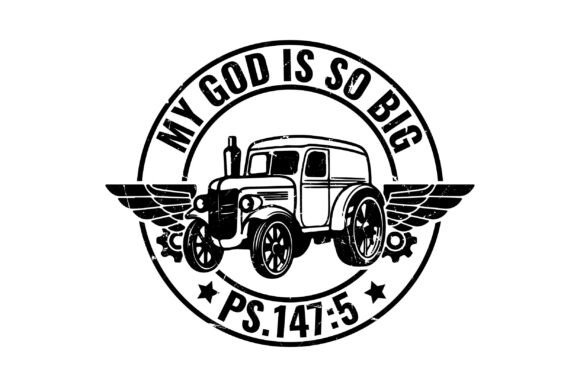 My God is So Big Ps.147 5 Svg Graphics