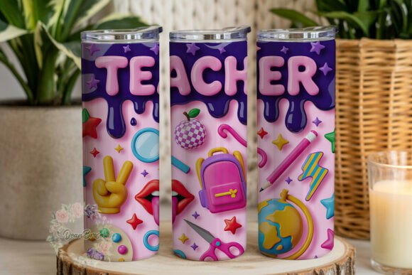 Pink Teacher School Supplies Tumbler Review for Real Projects