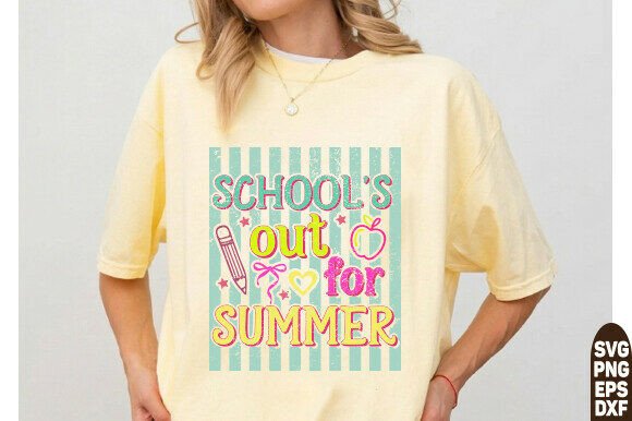 Schools Out for Summer Bow PNG