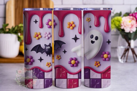 Spooky Teacher Smiley Tumbler Wrap
